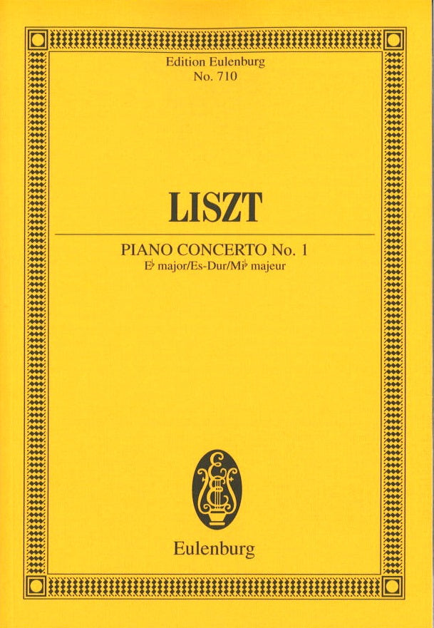 Liszt, Concerto for Piano No. 1 in Eb (Eulenburg)