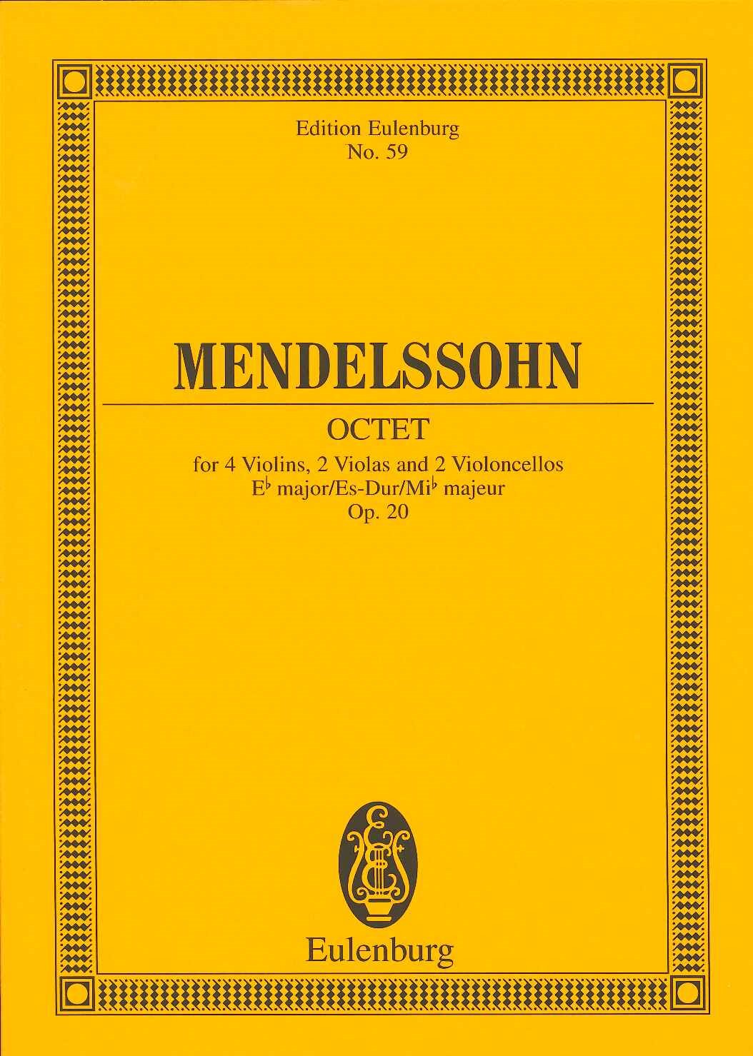 Mendelssohn, Octet op. 20 in Eb (Eulenburg)