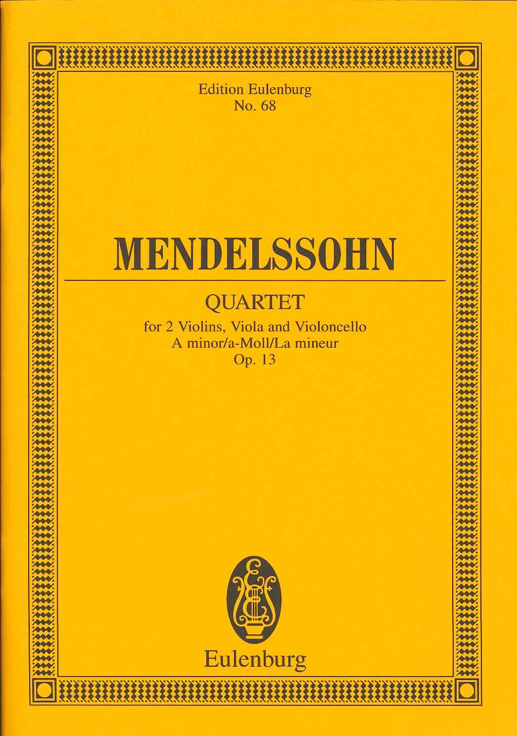 Mendelssohn, String Quartet op. 13 (Eulenburg)