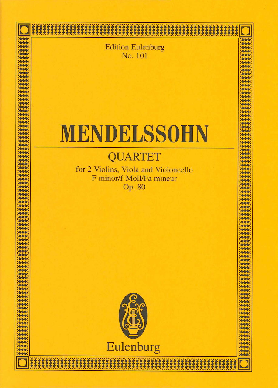 Mendelssohn, String Quartet op. 80 (Eulenburg)