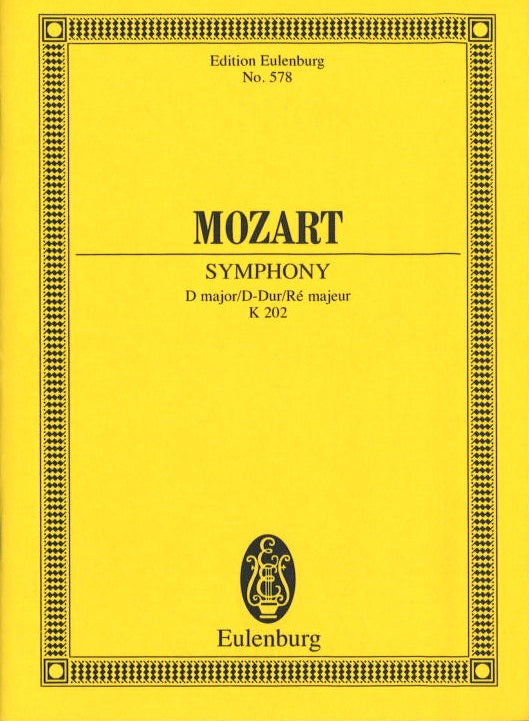 Mozart, Symphony No. 30 in D KV 202(186b (Eulenburg)