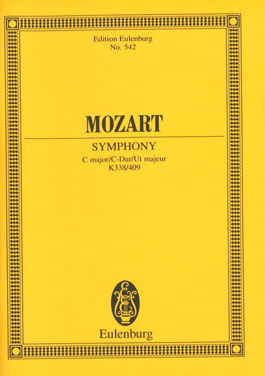 Mozart, Symphony No. 34 in C KV 338 (Eulenburg)