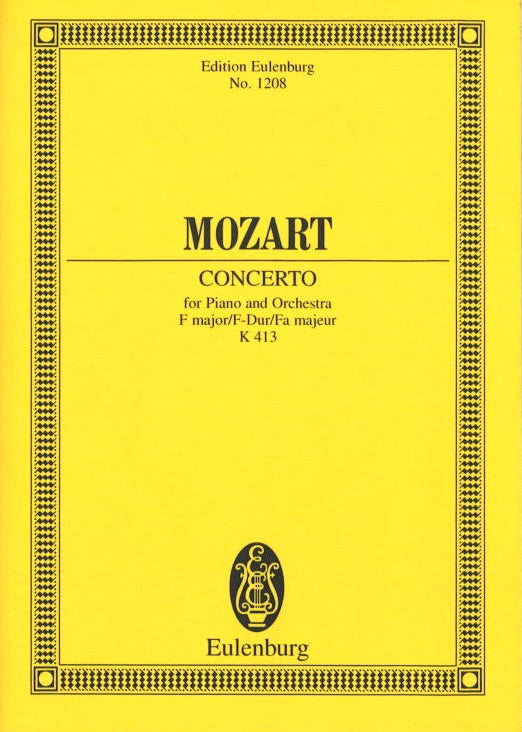 Mozart, Concerto for Piano KV 413 in F (Eulenburg)