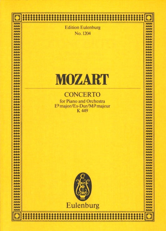 Mozart, Concerto for Piano KV 449 in Eb (Eulenburg)