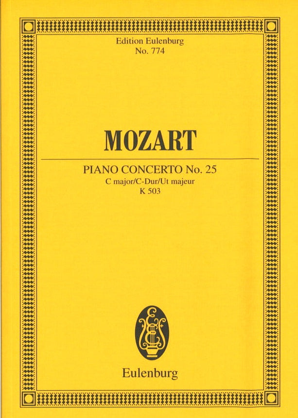Mozart, Concerto for Piano KV 503 in C (Eulenburg)