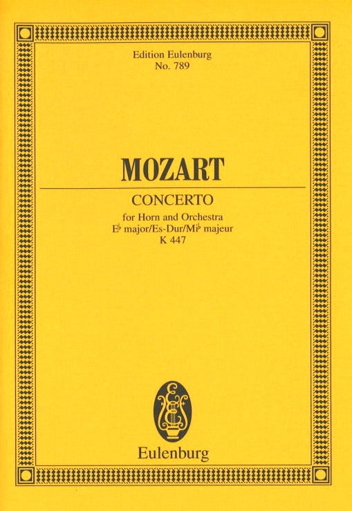 Mozart, Concerto for Horn KV 447 (No. 3) (Eulenburg)
