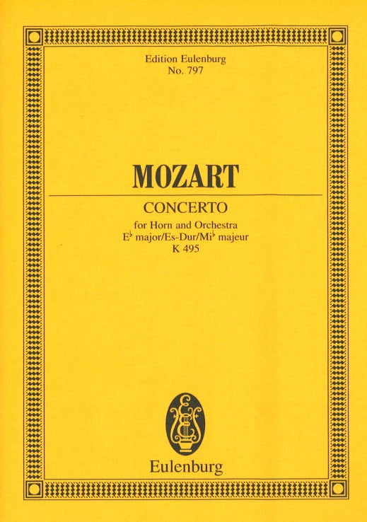 Mozart, Concerto for Horn KV 495 (No. 4) (Eulenburg)