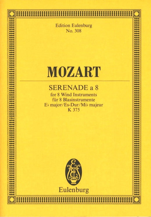 Mozart, Serenade KV 375 in Eb (No. 11) (Eulenburg)
