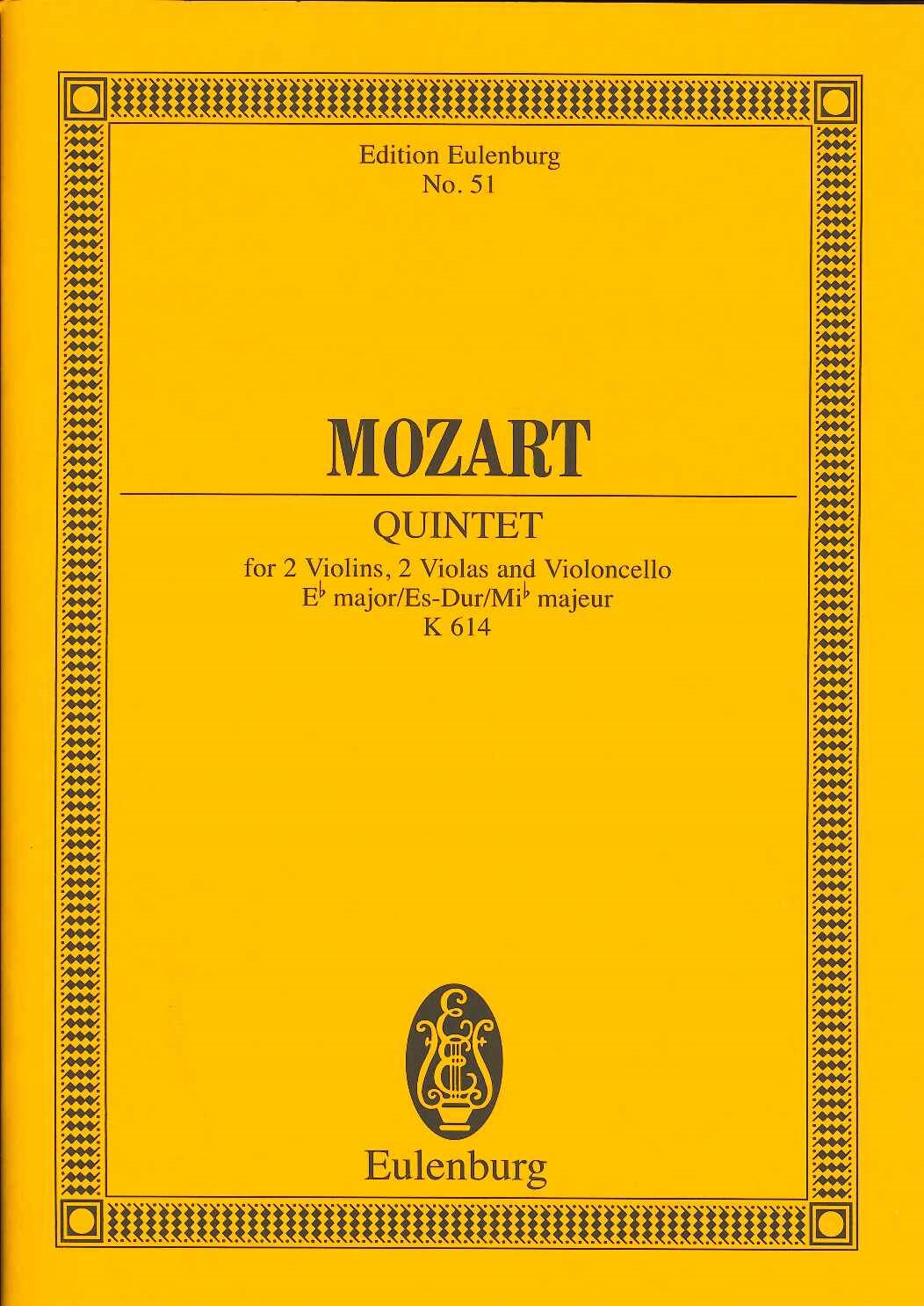 Mozart, String Quintet KV 614 in Eb (Eulenburg)