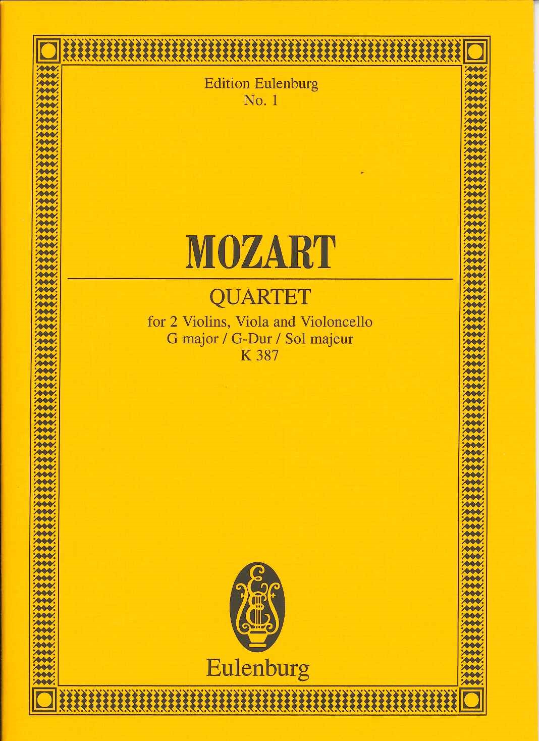 Mozart, String Quartet KV 387 in G (Eulenburg)