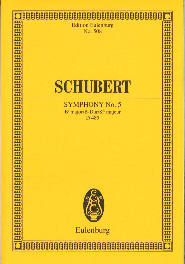 Schubert, Symphony No. 5 in Bb D 485 (Eulenburg)