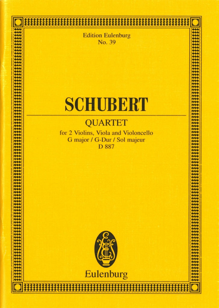 Schubert, Quartet D 887 in G (No. 15) (Eulenburg)