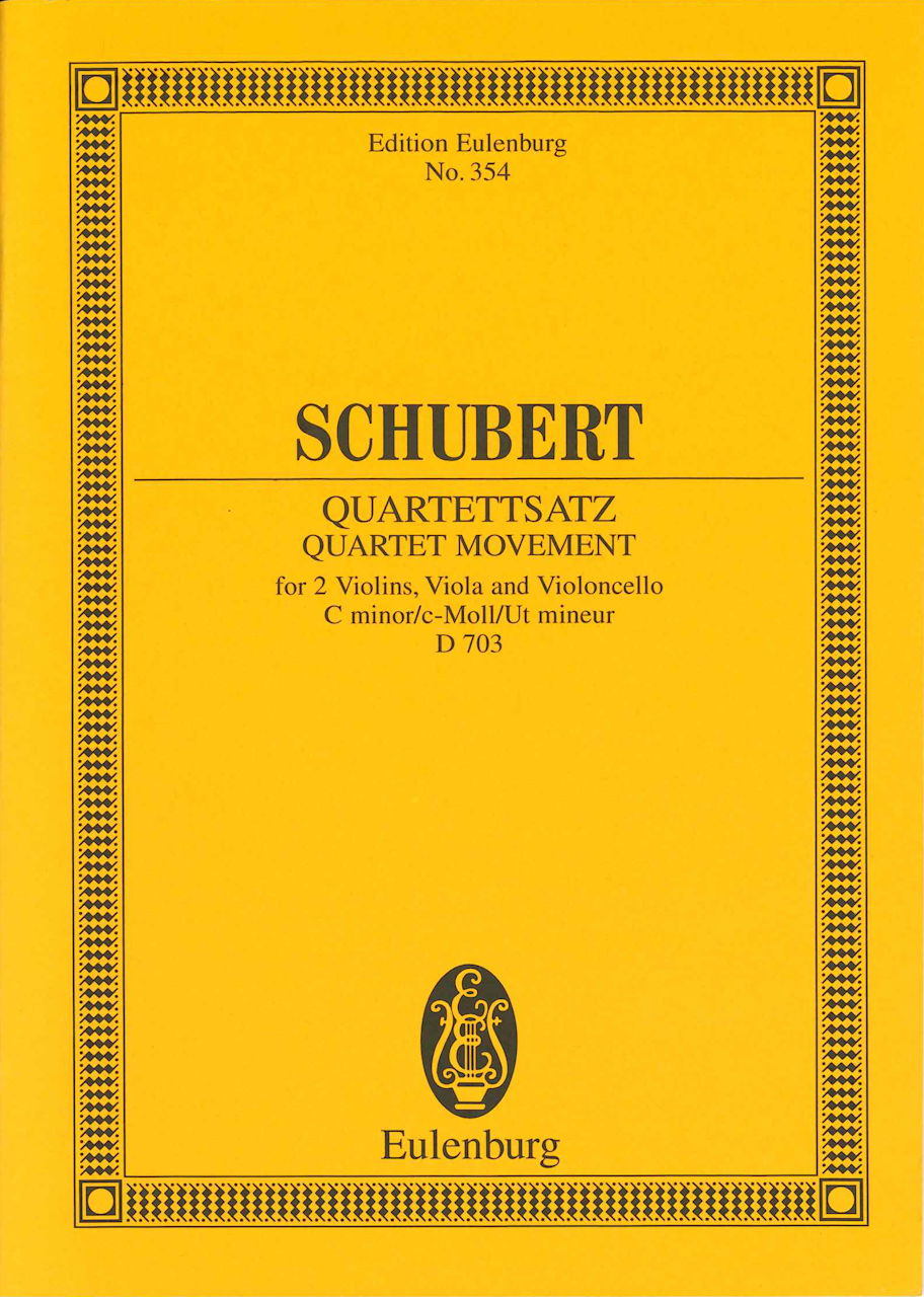 Schubert, Quartet D 703 'Quartettsatz' (Eulenburg)