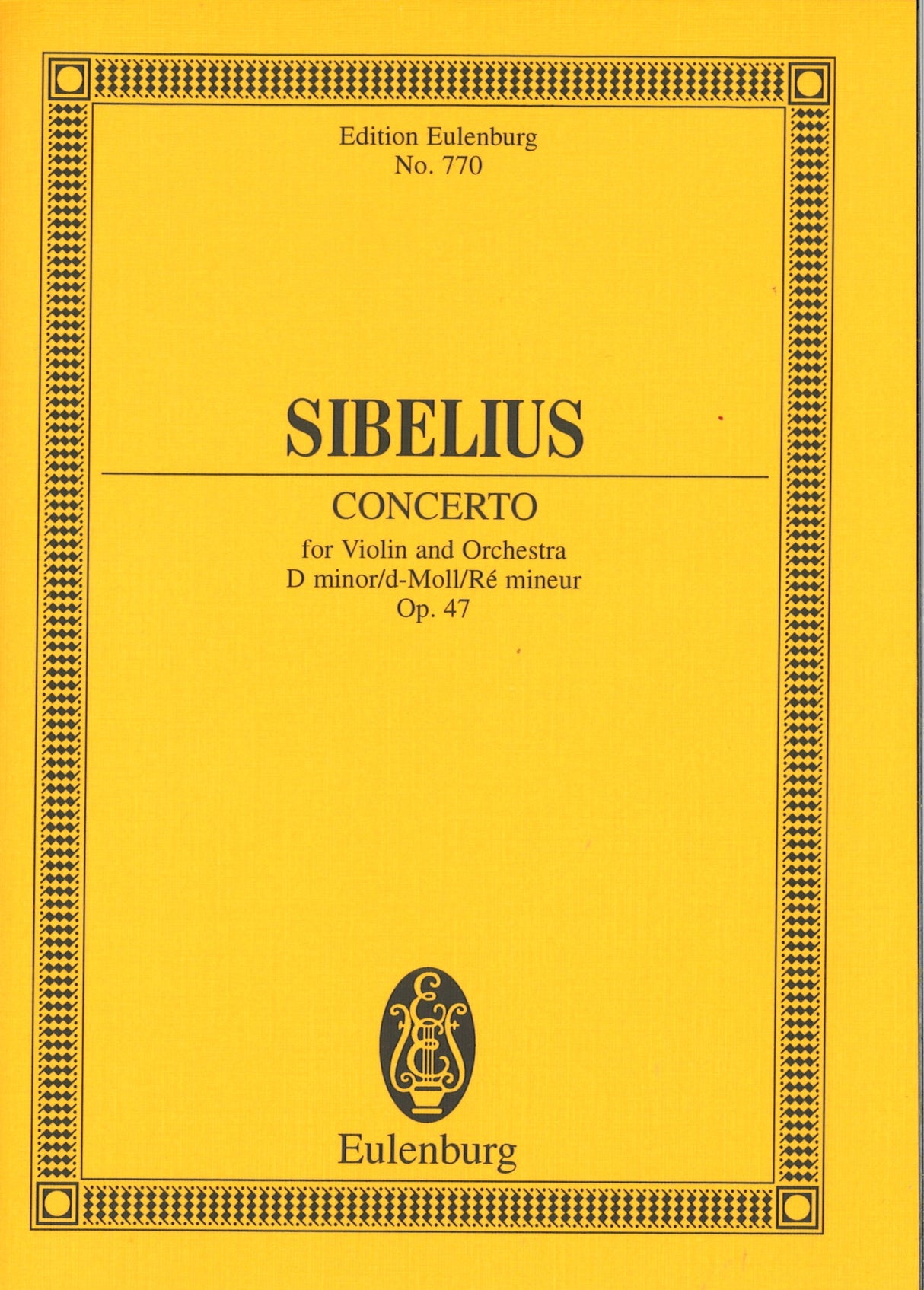 Sibelius, Concerto for Violin op. 47 (Eulenburg)