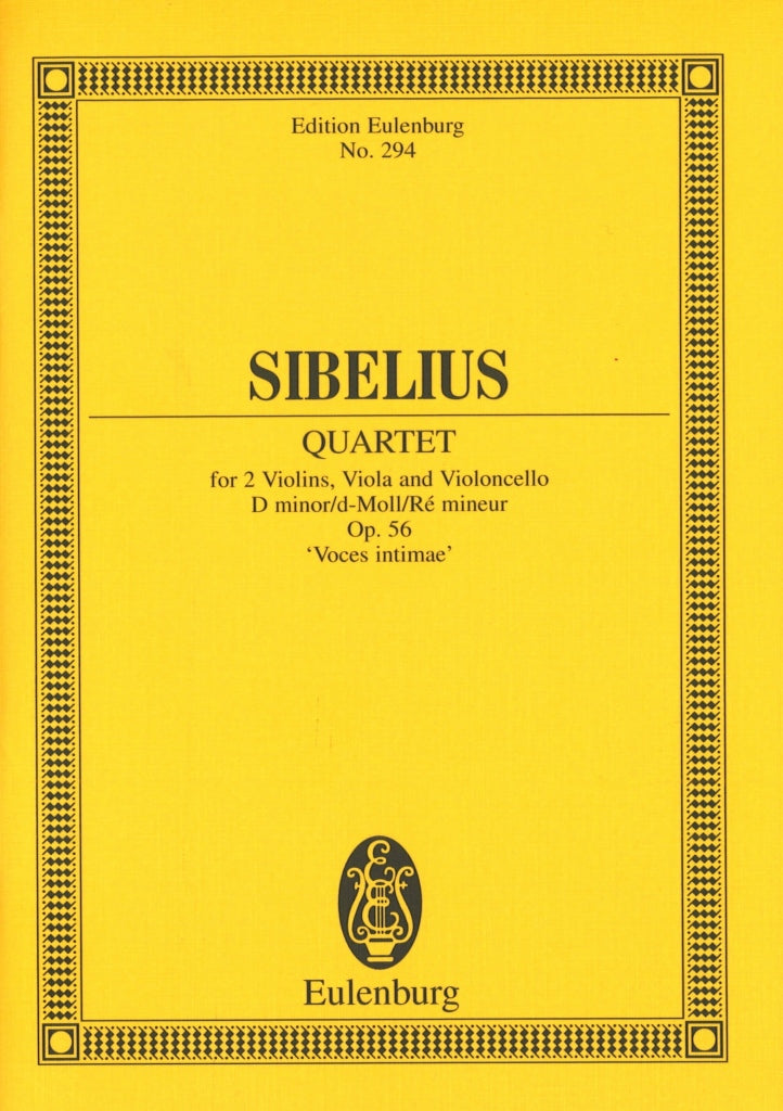 Sibelius, String Quartet op. 56 Voces... (Eulenburg)