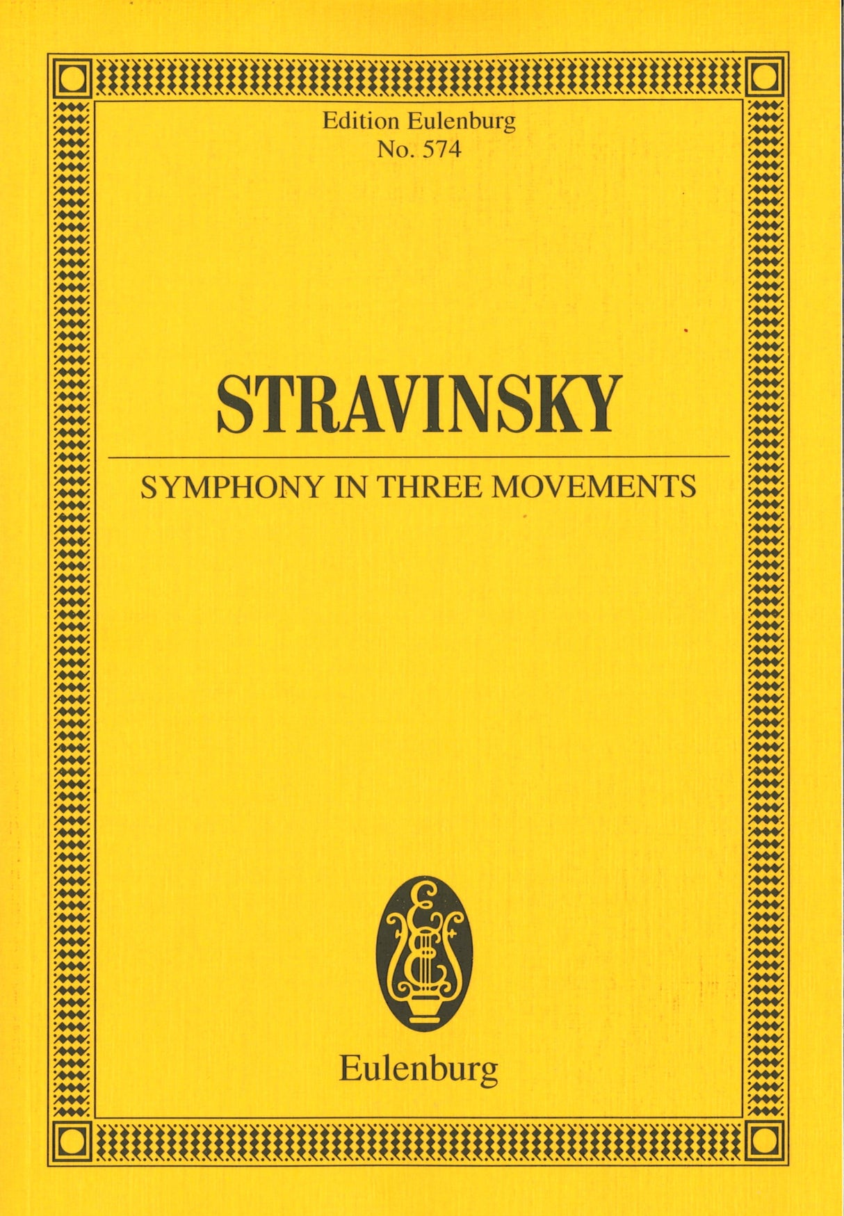 Stravinsky, Symphony in Three Movements (Eulenburg)