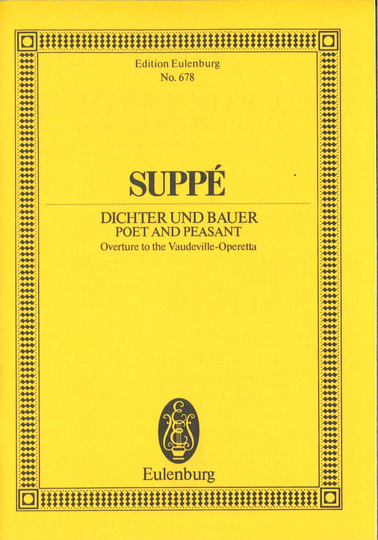 Suppe, Poet and Peasant Overture (Eulenburg)