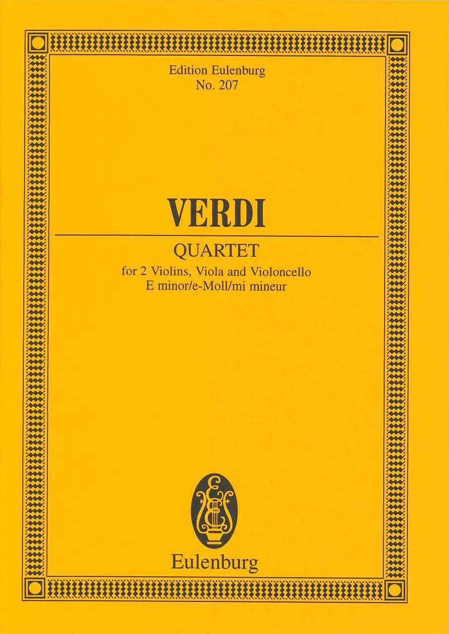 Verdi, String Quartet in e minor (Eulenburg)