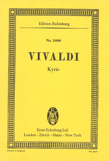 Vivaldi, Kyrie in g minor, RV 587 (Eulenburg)