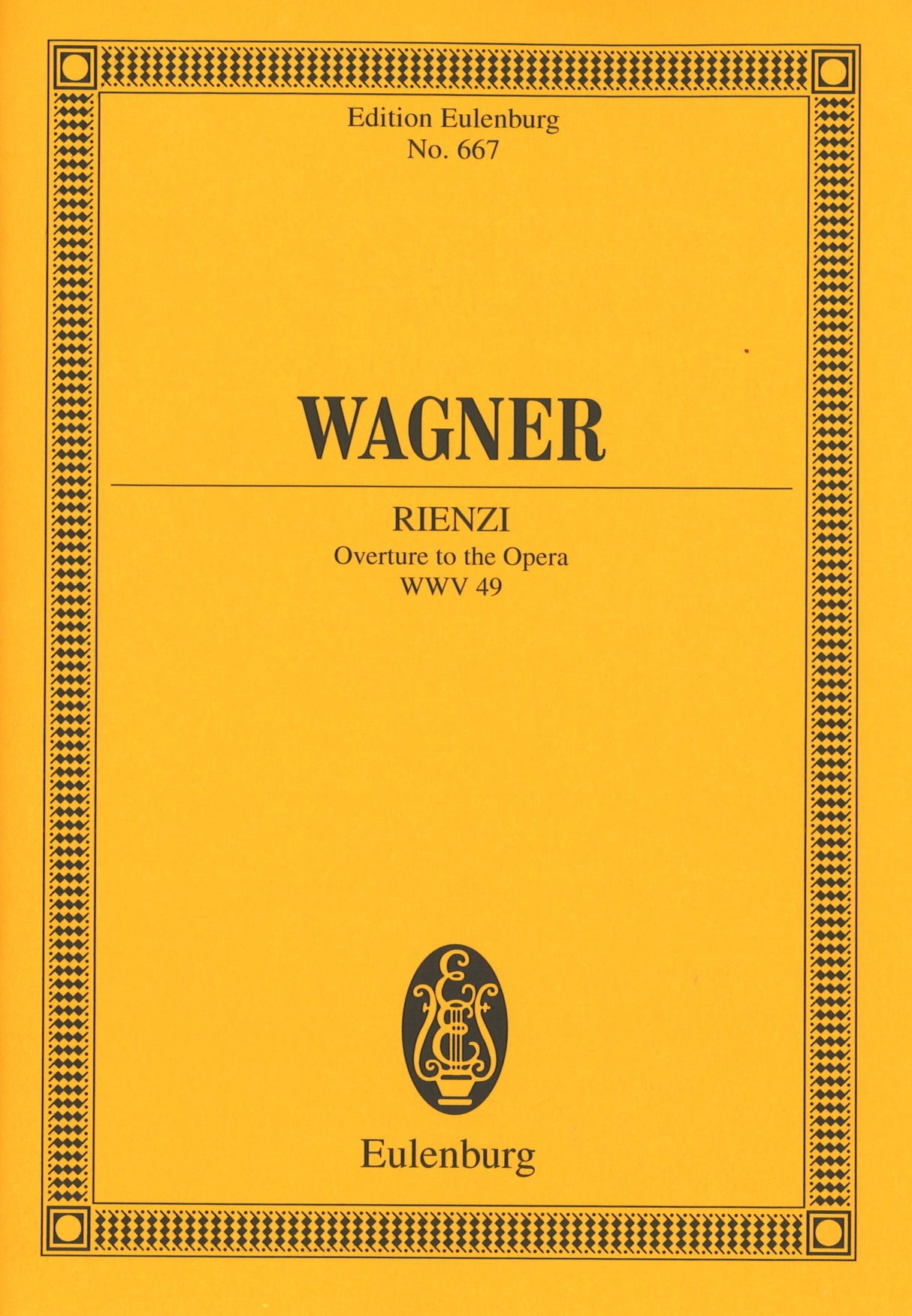 Wagner, Rienzi Overture (Strohm) (Eulenburg)