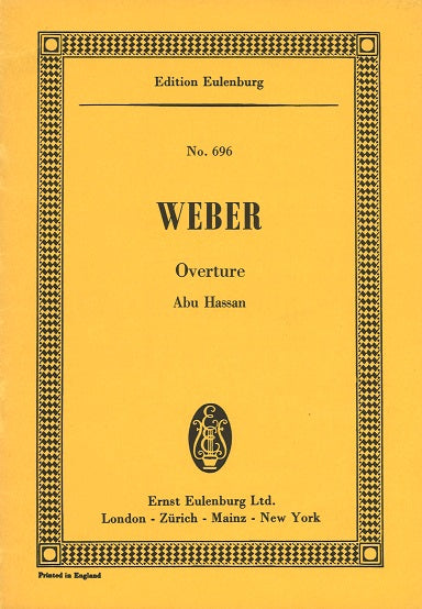 Weber, Abu Hassan, Overture (Eulenburg)