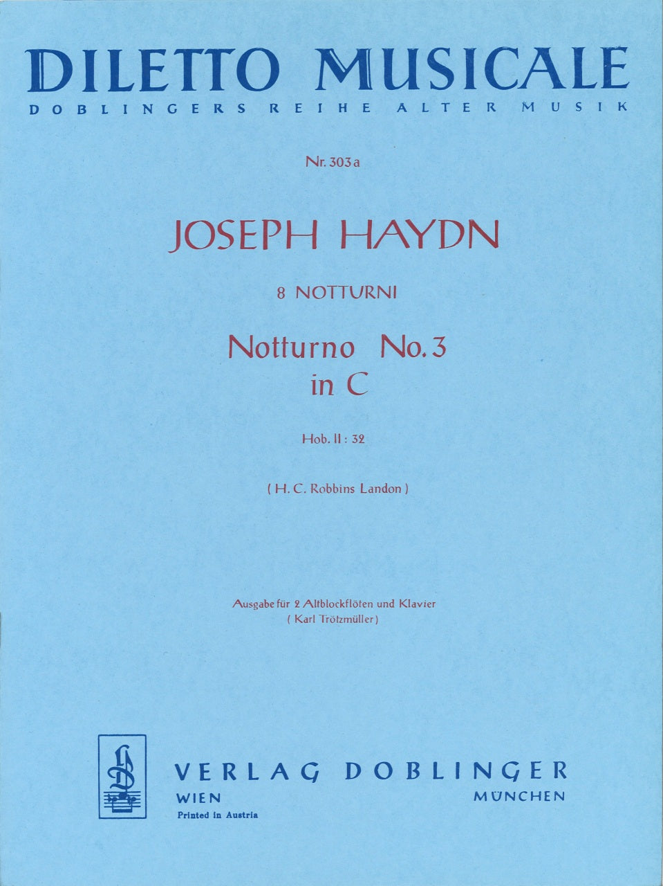 Haydn, Notturno No. 3 (Doblinger)