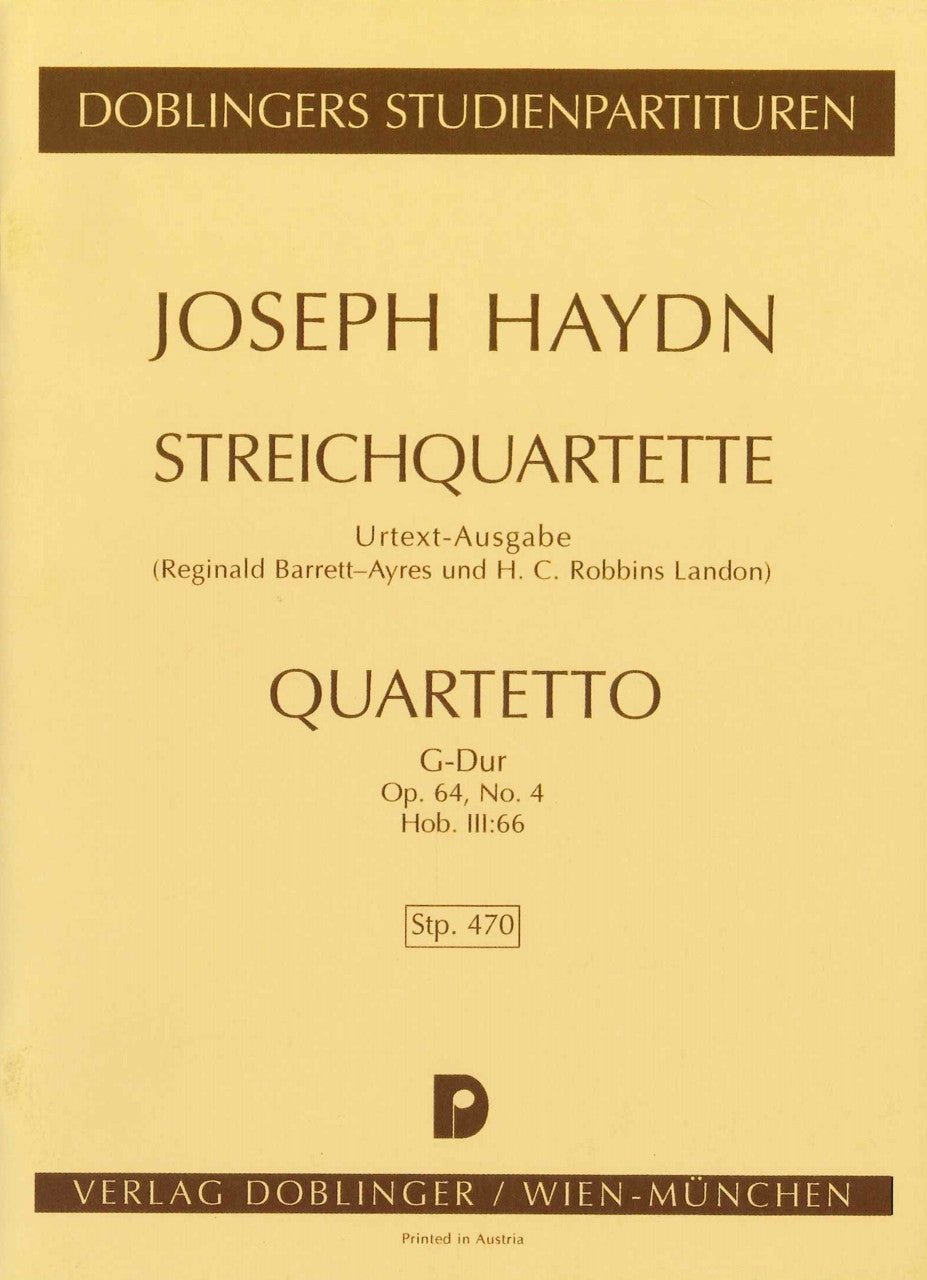 Haydn, String Quartet op. 64/4 in G (Doblinger)