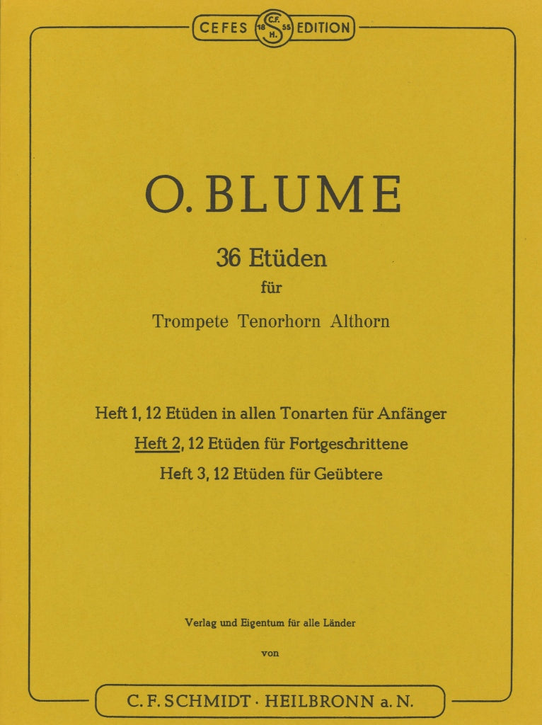 Blume, 36 Etuden, 2: 12 Etuden (C.F.Schmidt)