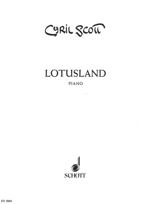 Scott, Lotusland op.47/1 (Schott)