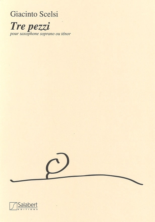 Scelsi, 3 Pezzi (S/T Sax Solo) (Salabert)
