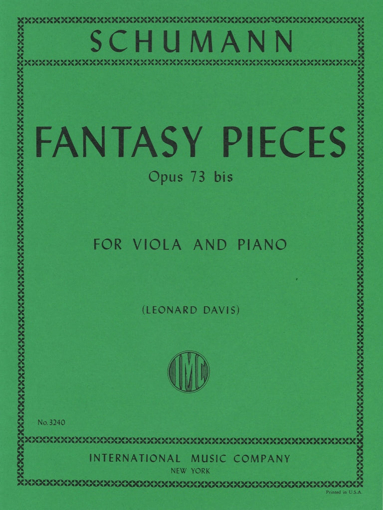 Schumann, Fantasy Pieces op. 73 (IMC)