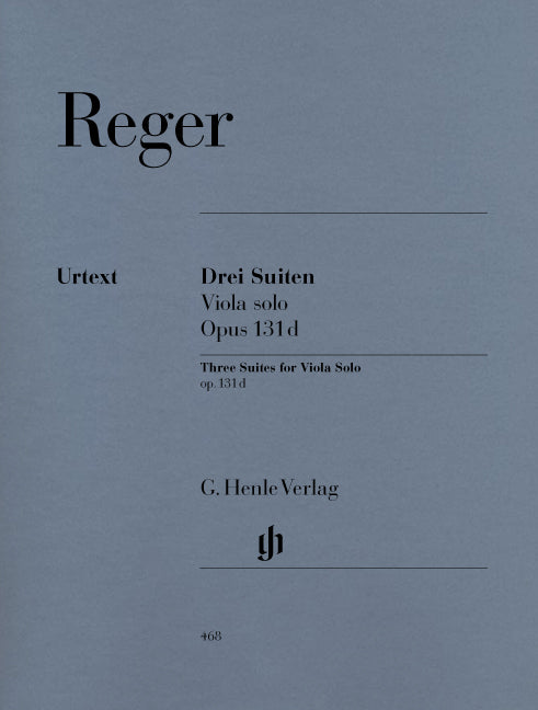 Reger, Suiten op. 131d (Va Solo) (Henle)