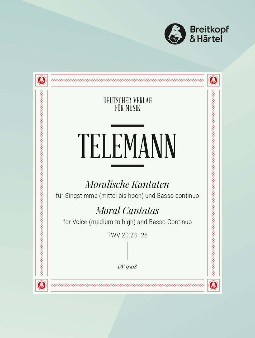 Telemann, Moralische Kantaten (Deutscher Verlag fur Musik)