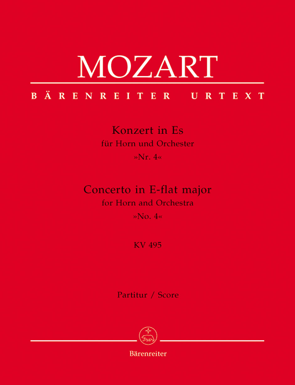 Mozart, Concerto KV 495 in Eb (Score) (Barenreiter)