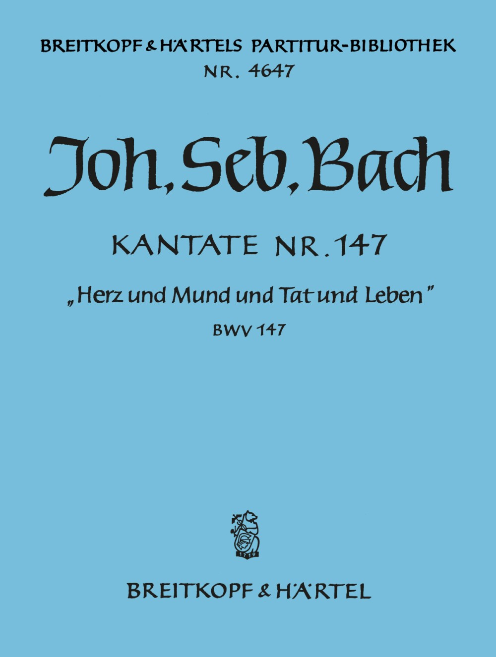 Bach, Kantate BWV 147 (Breitkopf)