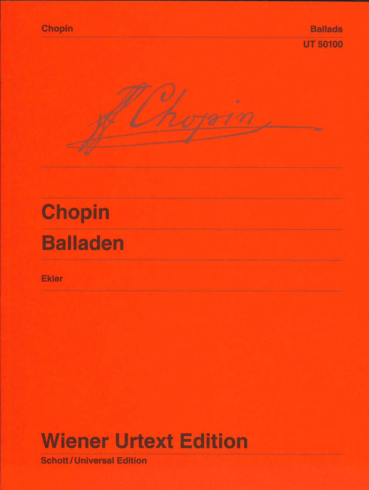 Chopin, Ballades (Ekier) (Wiener Urtext Edition)