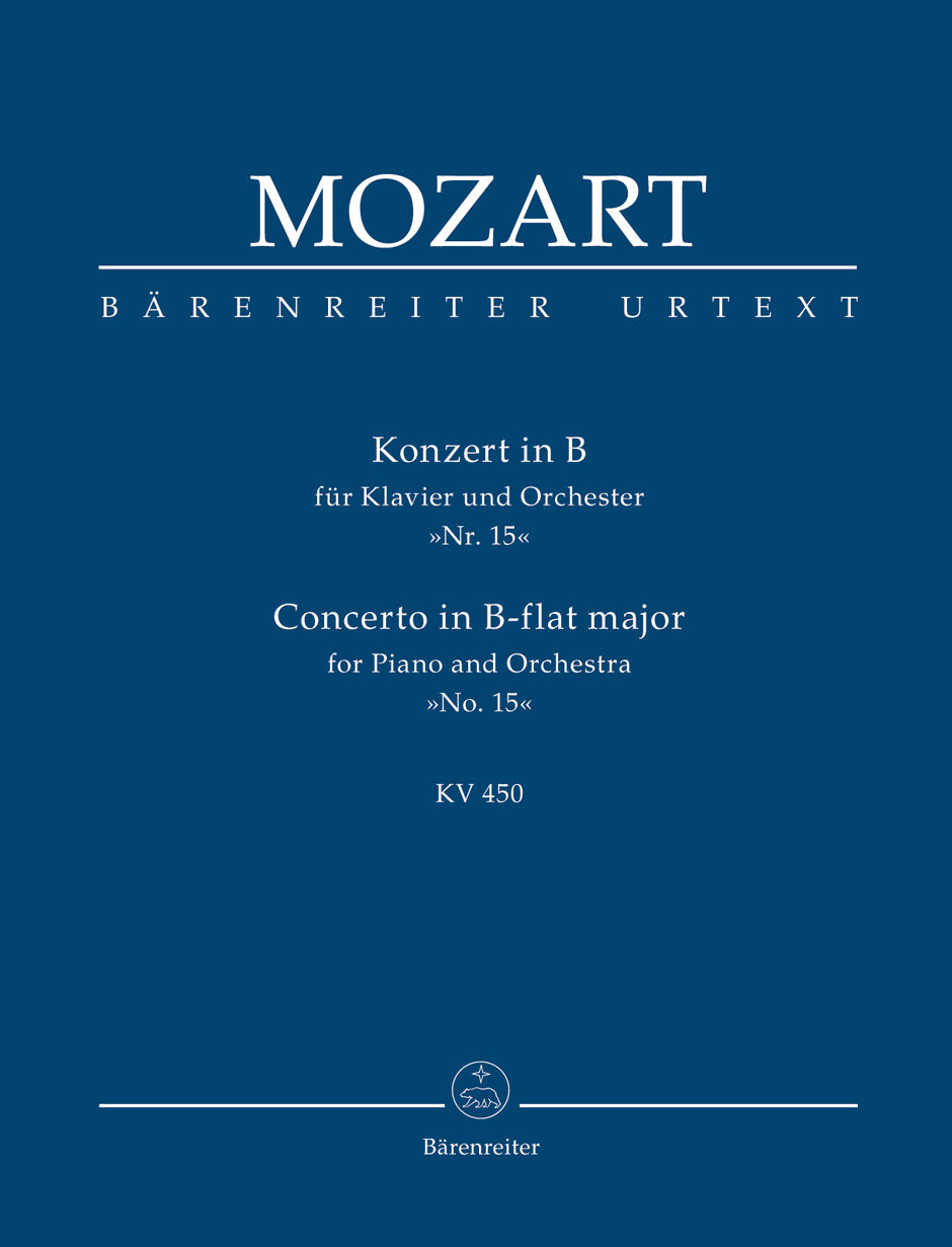 Mozart, Concerto for Piano KV 450 in Bb (Barenreiter)
