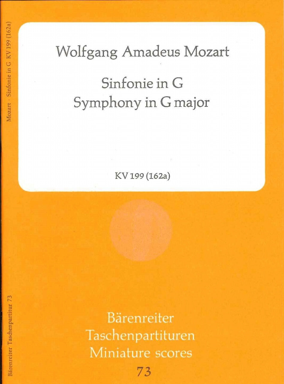 Mozart, Symphony No. 27 in G KV 199(161b (Barenreiter)