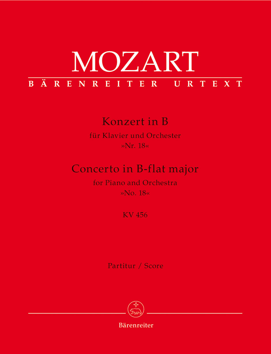 Mozart, Concerto KV 456 in Bb(Partitur) (Barenreiter)
