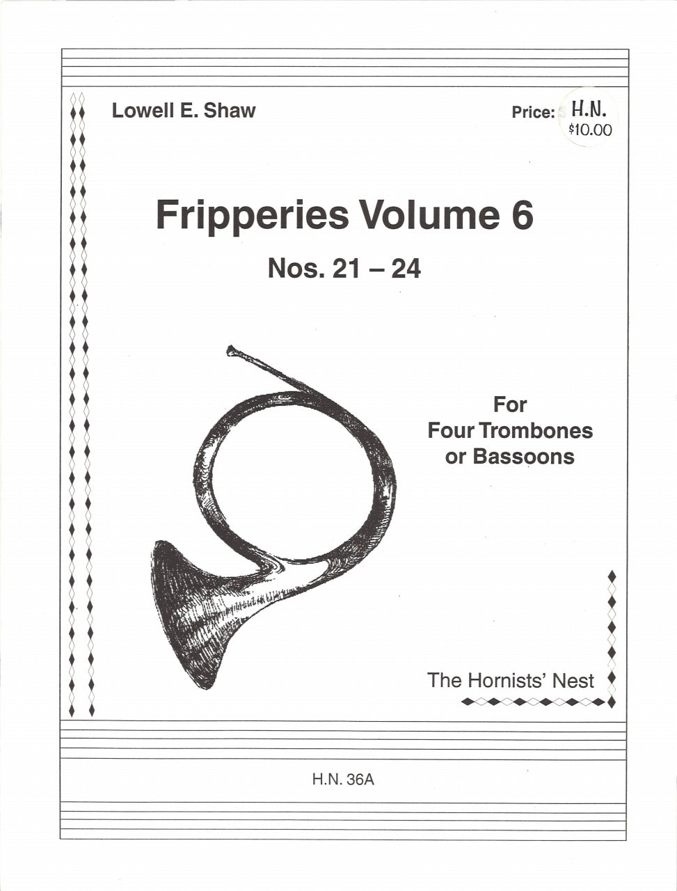 Shaw, Fripperies 6: Nos.21-24 (4Tbn) (Hornists' Nest)