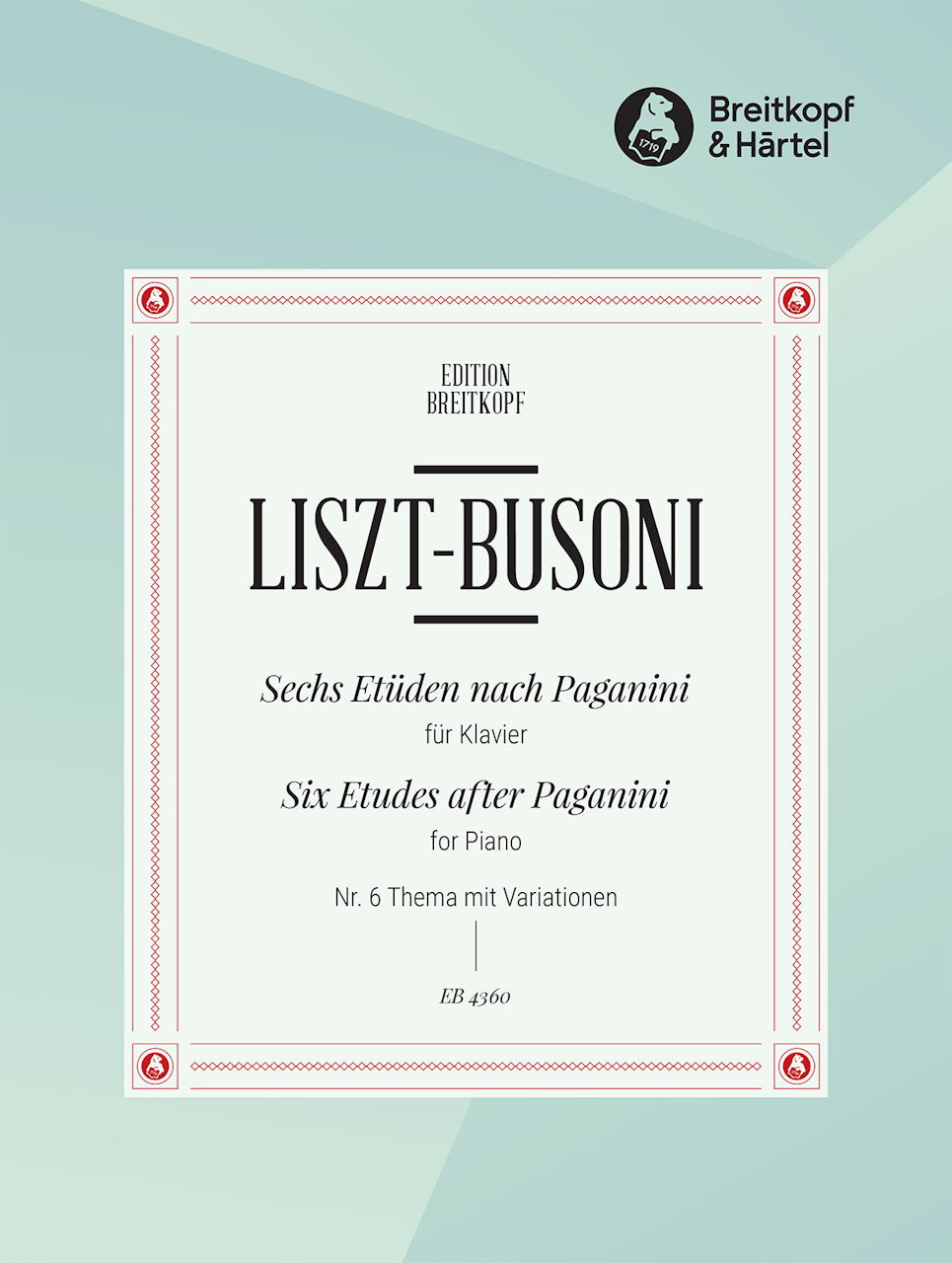 Busoni, Tema e Variazioni (Breitkopf)