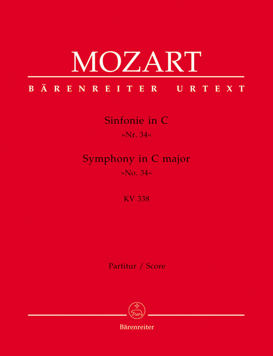 Mozart, Symphony No. 34 in C, KV 338 (Barenreiter)