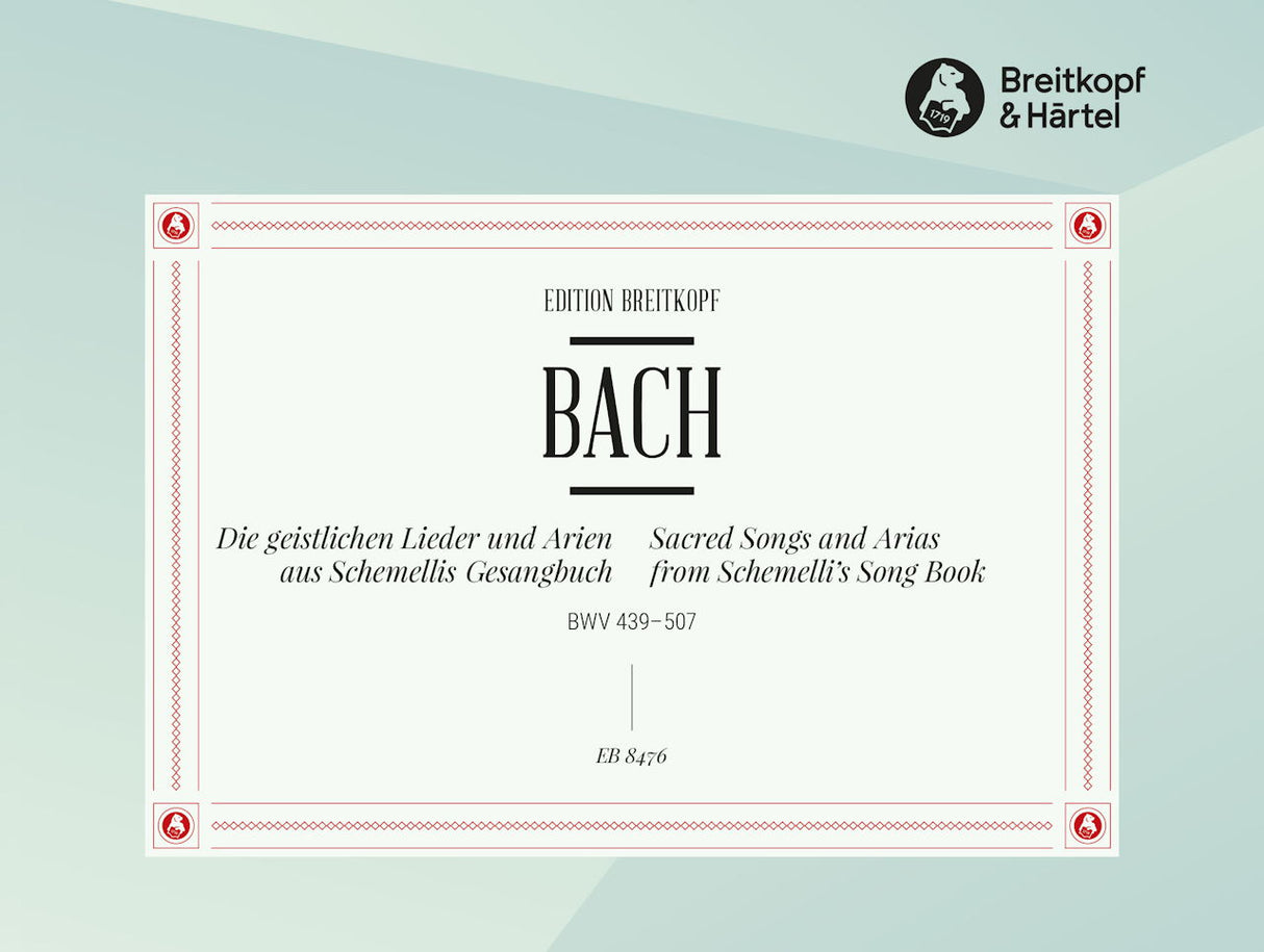 Bach, Geistlichen Lieder und Arien (Breitkopf)