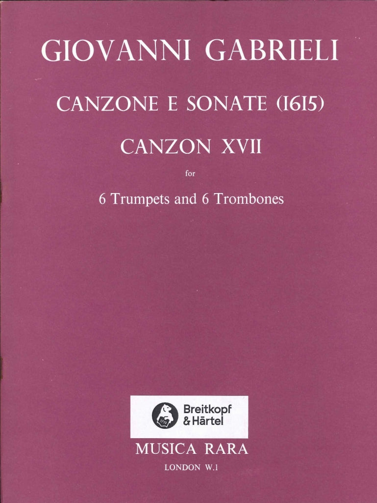 Gabrieli, Canzon 17 (6Trp,6Tbn) (Musica Rara)