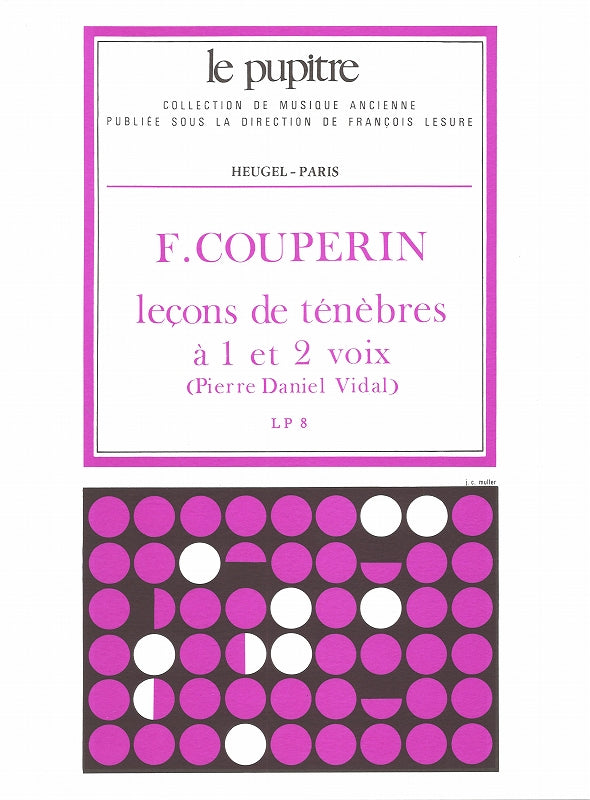 Couperin, Lecons de tenebres (LP 8) (Heugel)