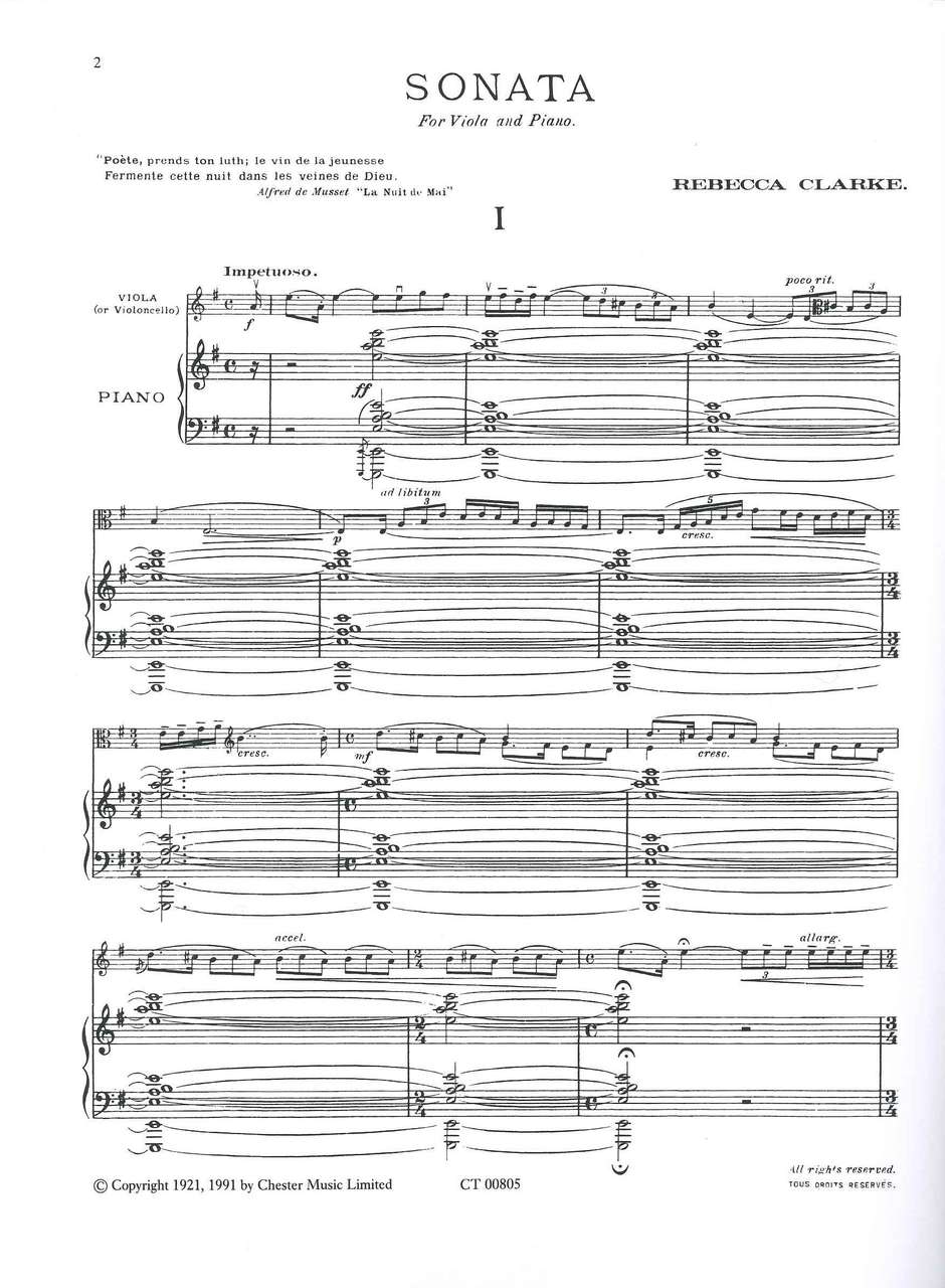 Clarke,R., Sonata (Chester)