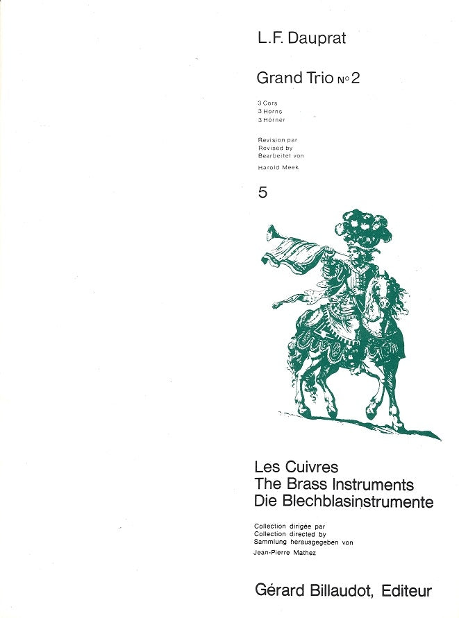 Dauprat, Grand Trio No. 2 op. 4/2 (3Hn) (Billaudot)