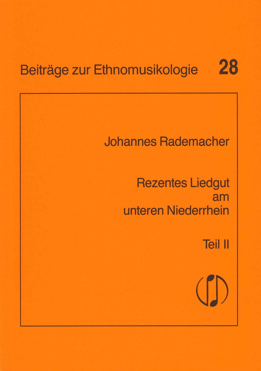 Rezentes Liedgut am unteren Niederr.(2V) (K.D.Wagner)