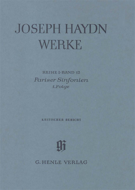 Haydn, Sinfonien 12: Kritischer Berichte (Henle)