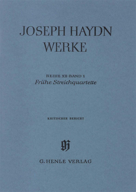 Joseph Haydn Werke 12/1, KB (Henle)